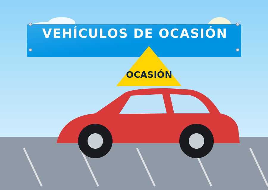 Ejemplo de cartelería para concesionarios