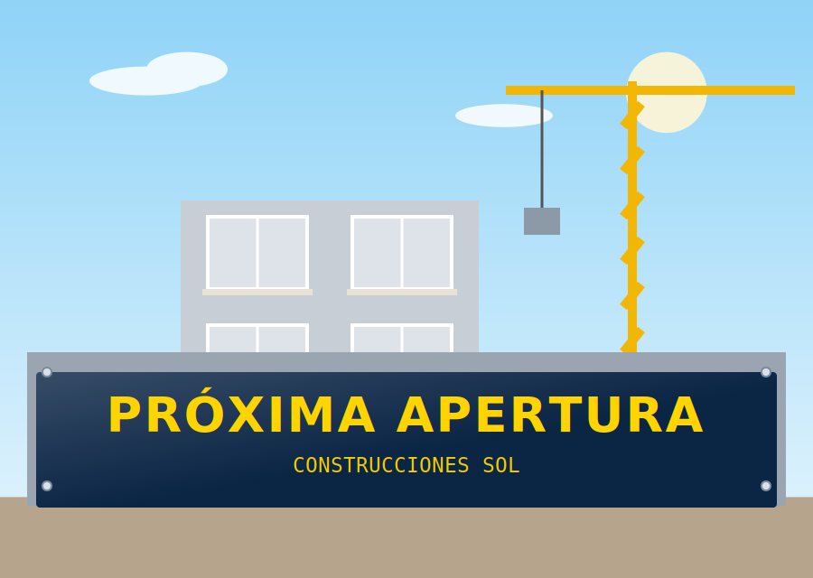 Ejemplo de cartelería para constructoras