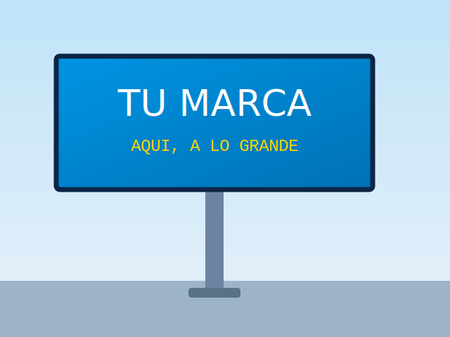 Vinilo para valla publicitaria